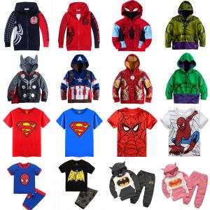 מצאתי המלצות וקופנים מרחבי הרשת בגדי ילידים - בנים ובנות  Kids Toddler Boys Girl Superhero Hoodie Coat Sweatshirt/T-S<wbr/>hirt/2Pcs Outfits Set